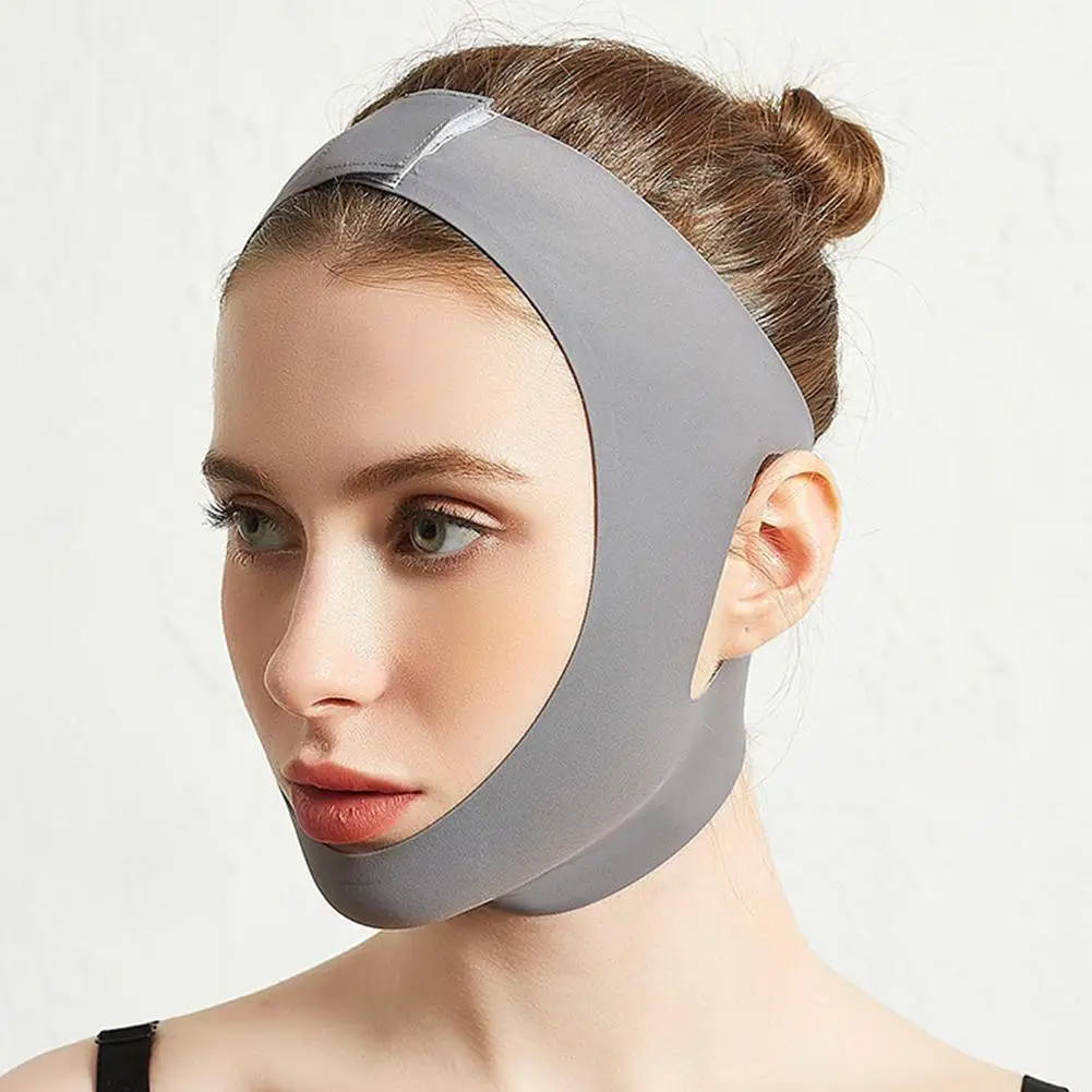 풀 커버리지 V페이스 밴드 페이셜 슬리밍 스트랩 홈케어 페이스 리프팅 마스크 페이셜 컨투어링 마스크 탄력있는 피부 관리 도구