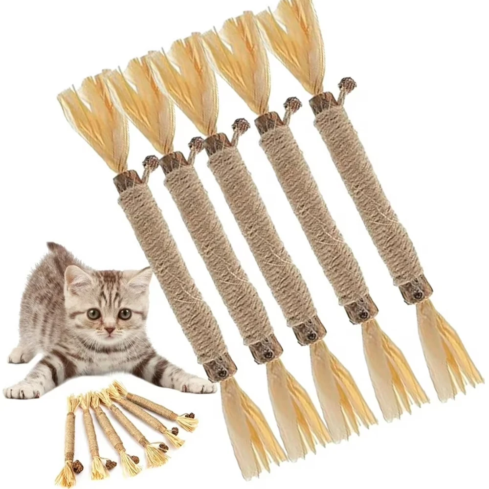 Palito Mastigável para Gato Anti-Tédio, Limpa os Dentes, Petisco que Distrai e Cuida