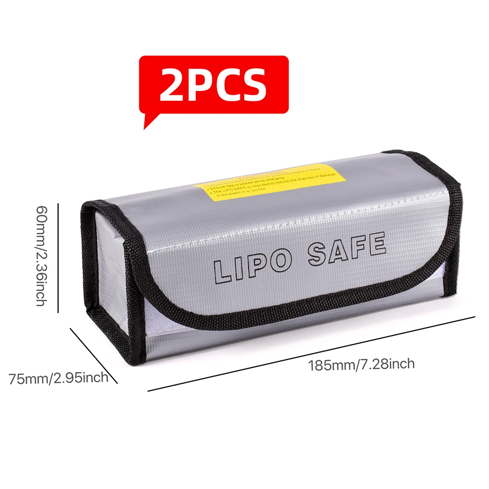 Lipo Guard Sicherheitstasche, feuerfest, explosionsgeschützt, tragbar, Lipo-Sicherheitstasche, 215 x 115 x 155 mm, für RC FPV Racing Drone Car Battery Safe