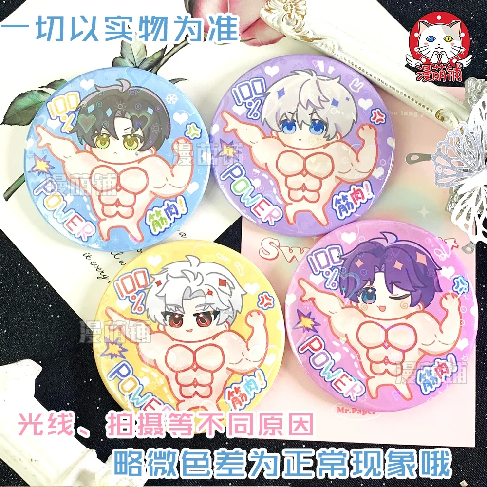 Anime Love and Deepspace Sylus Zayne Rafayel Xavier Cosplay Pectorales Badge Cartoon Breastpin Brooch Emblem Garniture Xmas Gift