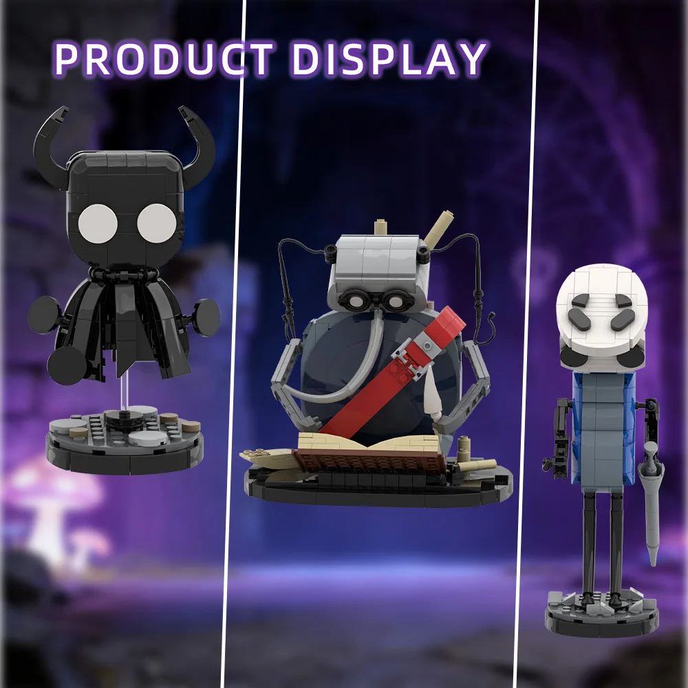 Gobricks MOC Model z Klocków The Knighteds, Czyste Klocki, Silksongeds Boss Battleeds, Zabawka do Samodzielnego Montażu, Prezent dla Dzieci