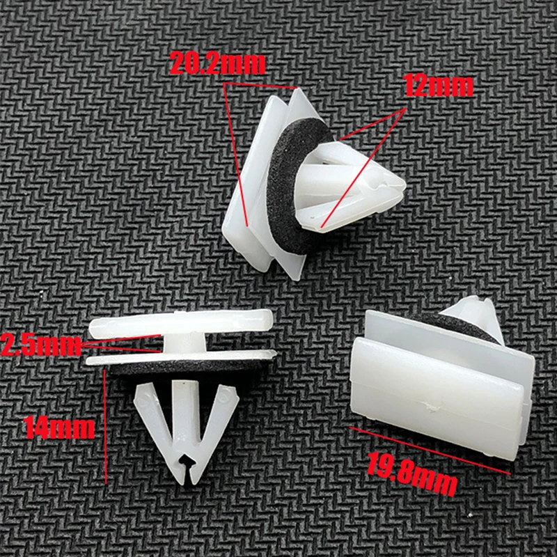 20Pcs Automotive Fixing Clip Rocker Panel Moulding Clips For Chevrolet Avalanche 2002-ON 11518357 Ford W716352-S300 W716351S300