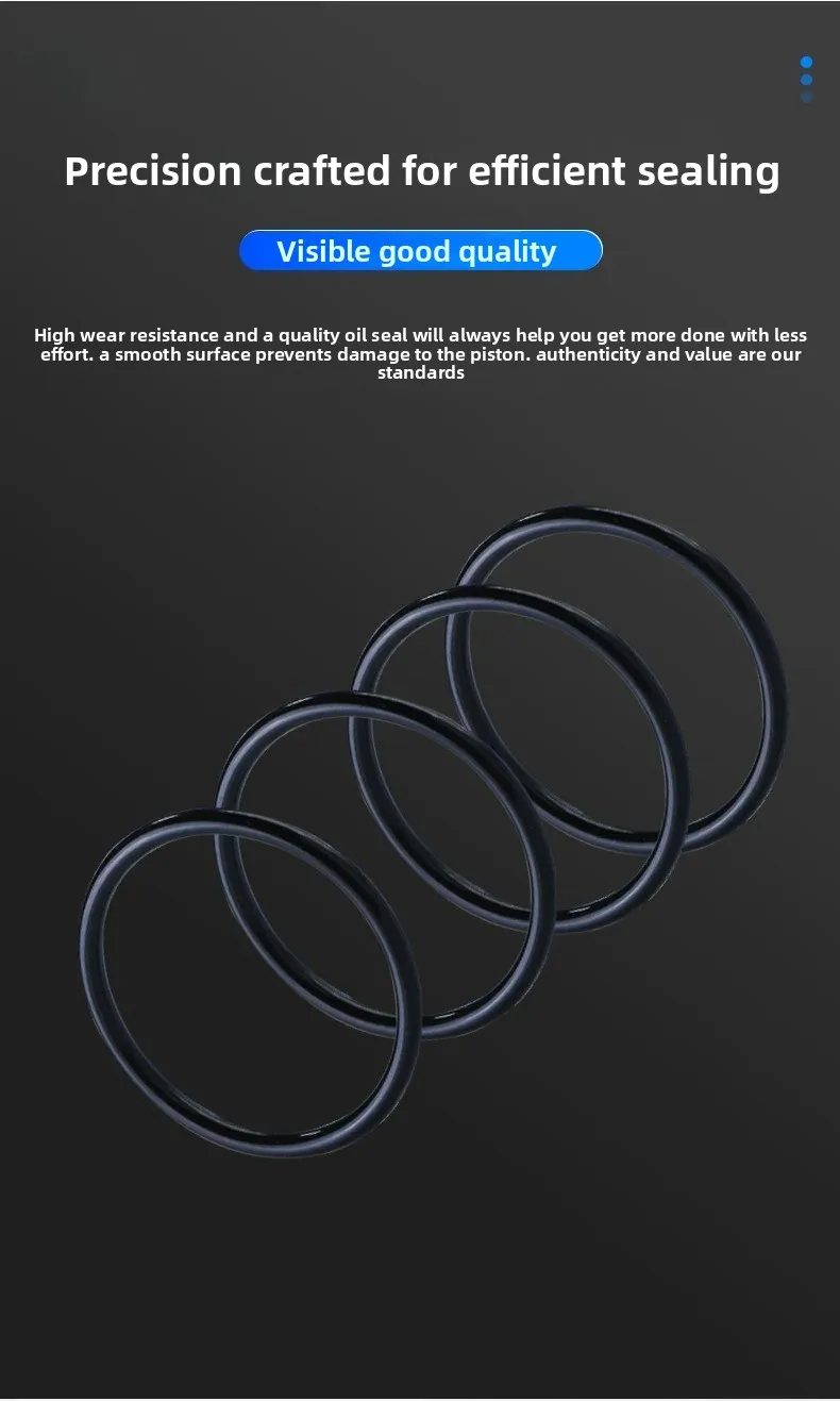 NBR O-Ring Assortment Kit, 28-110mm OD x 5.7mm CS, Oil-Resistant Seals for Pumps & Valves