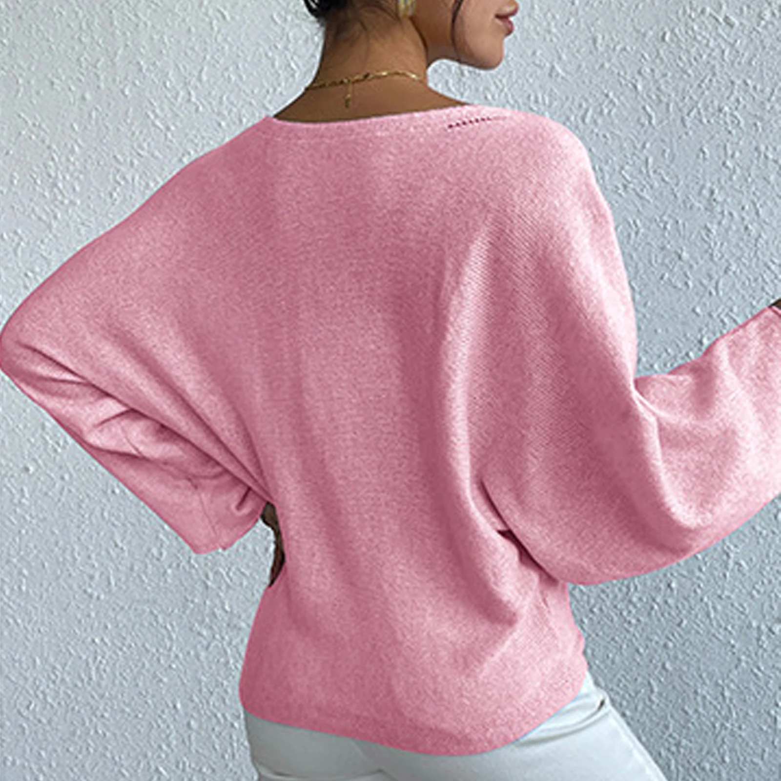 Pull en tricot esthétique à manches longues pour femmes, pulls brodés de fleurs douces, pulls à col bateau, pulls décontractés, Y2K, printemps et automne