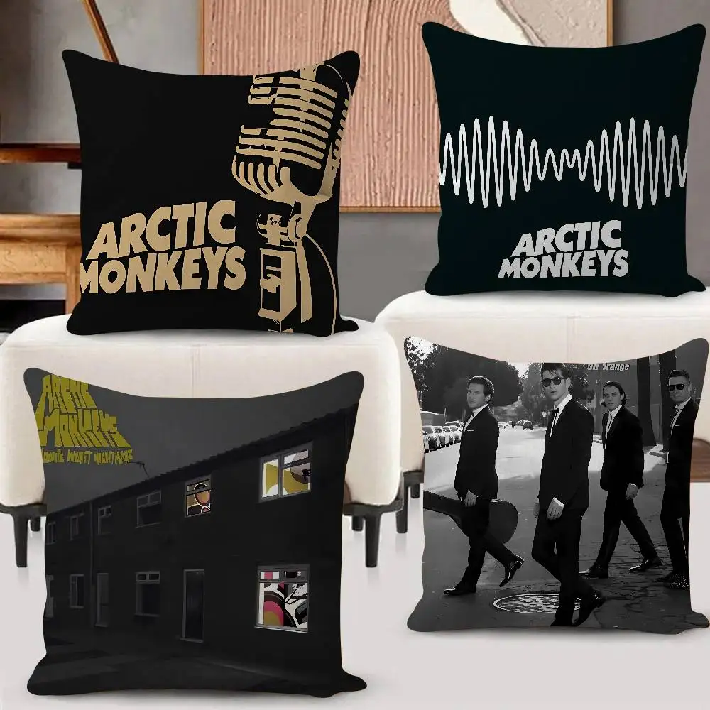 Rock A-Arctic Band M-Monkeys Cushion Office Cushion Pillowcase Car Cushion Cover45X45CM Lumbar Pillowcase Sofa Pillowcover