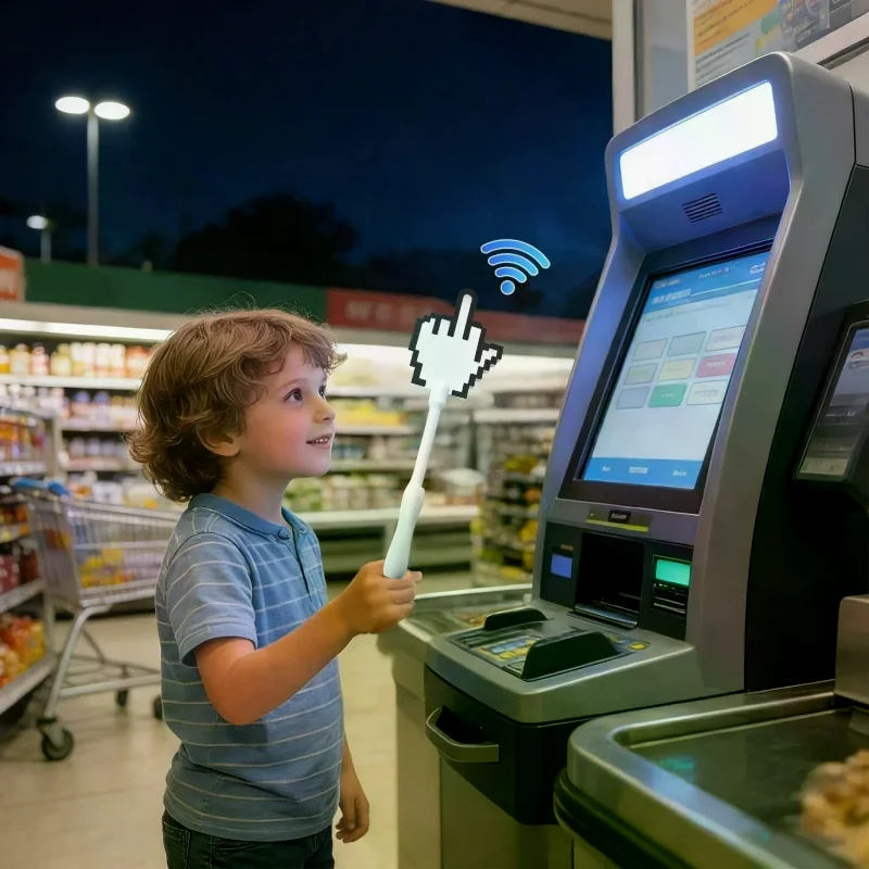 Magic Wand Style Contactless Payment Tool 3D Printed Credit Card Holder for Quick Cashless Shopping