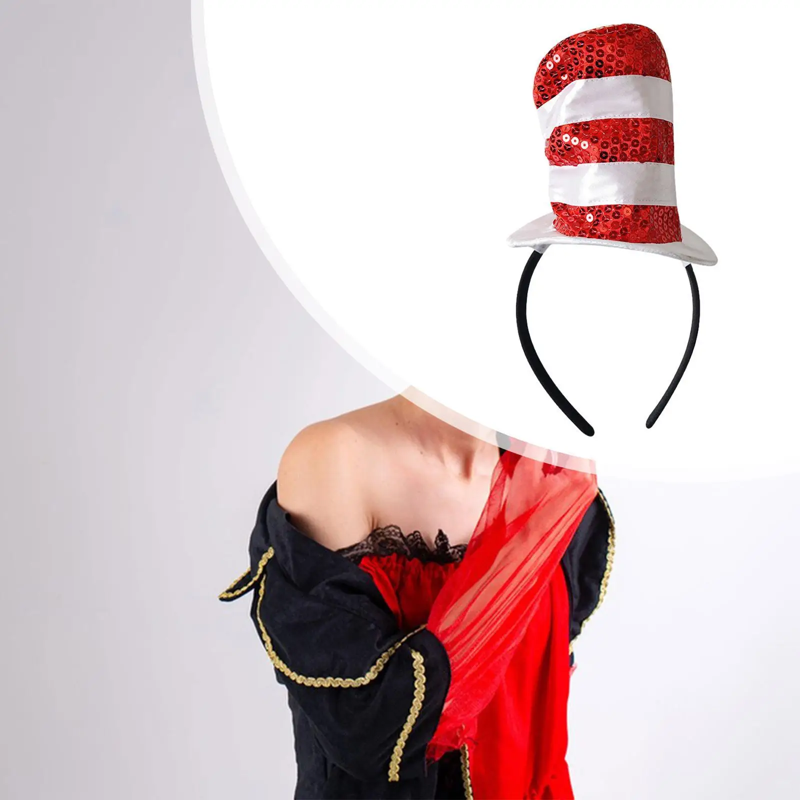 Mini Top Hat Headband Decor for Stage Performance Show Party Favors Holidays