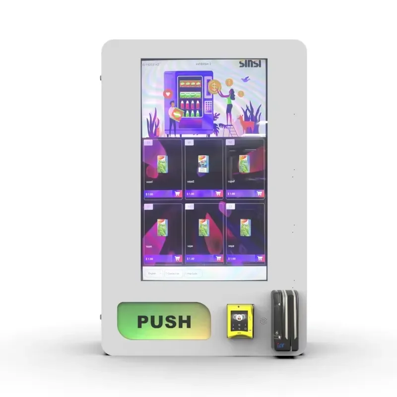 Latest Models Wall Mounted Vending Machine for Mini Vending Machines with Card Reader