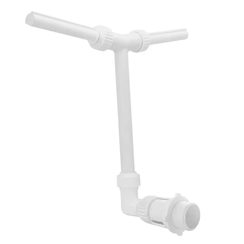 PVC Pool Fountain Sprayer Cooling Spray Head Adjustable Waterfall Pool Sprinkler Fountain Double-jet Waterfall Relaxation
