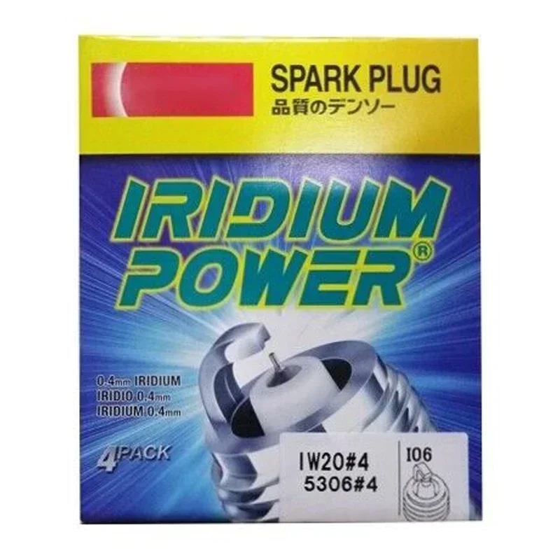 4/6pcs 5306 IW20 Iridium spark plug For Daihatsu Honda Hyundai Kia Lada Mazda Mitsubishi Nissan Opel Subaru Toyota Suzuki