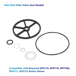 1Set Pool Filter Valve Seal Gasket,Multiport Valve Rebuild Kit compatible with Hayward SP0710, SP0710, SP710X, SP0711, SP0712