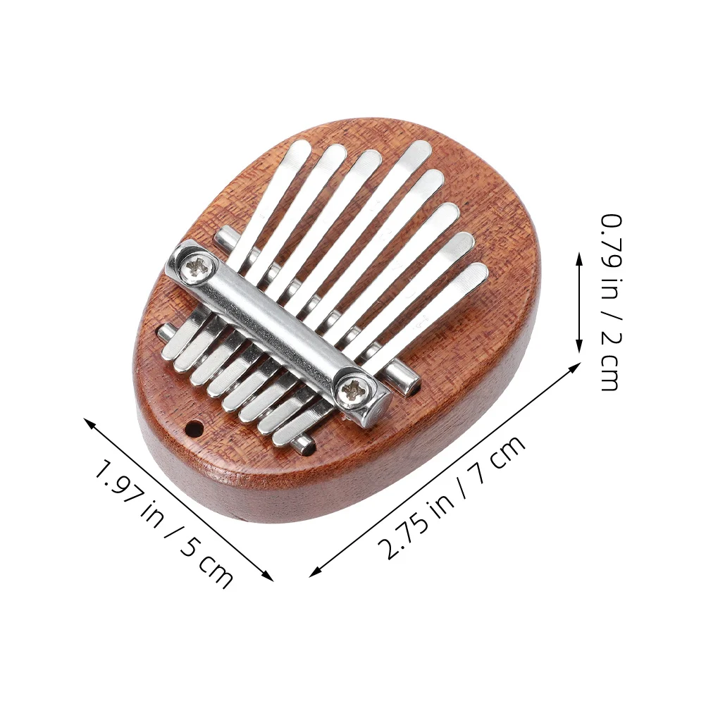 

2Pcs Real Wood Thumb Piano Kalimba 8 Keys Compact Portable Mini Finger Piano Musical Instrument for Kids Beginners