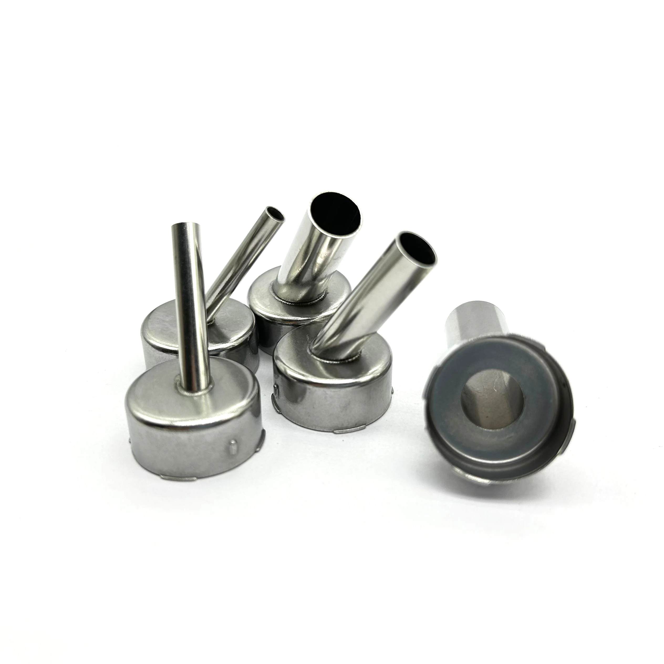 4PCS 4mm/5mm/8mm/10mm/12mm 45 Degrees Nozzle For QUICK 2008 858D 858A 705 858 861X Soldering Station Hot Air Gun