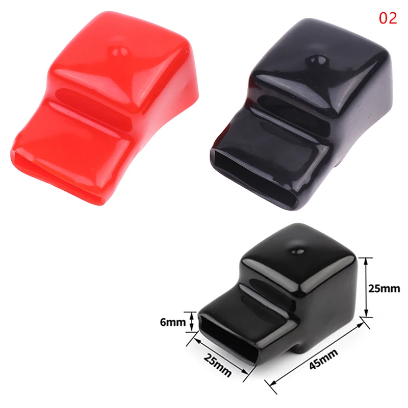 1pair Black Red Loose Protector For Busbar 28/36mm Bus Bar Battery Isolation Cover Terminal Cover Protection PVC Flexible 230Ah