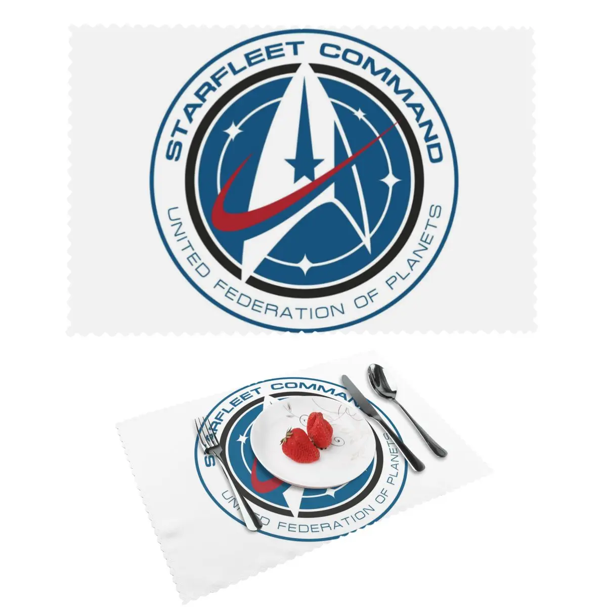 Star Treks Science Fiction TV Series Placemat Non-Slip Plate Mat for Dining Table Bowl Coaster Home Decor Absorbent Mats