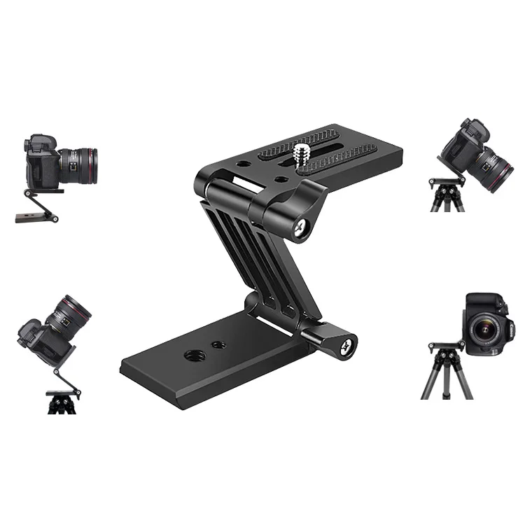 Алюминиевая наклонная головка Z-Flex Головка штатива типа Z с 2-мя регулируемыми ручками Быстросъемная пластина для штатива/DSLR-камер Видеокамеры/планеровки