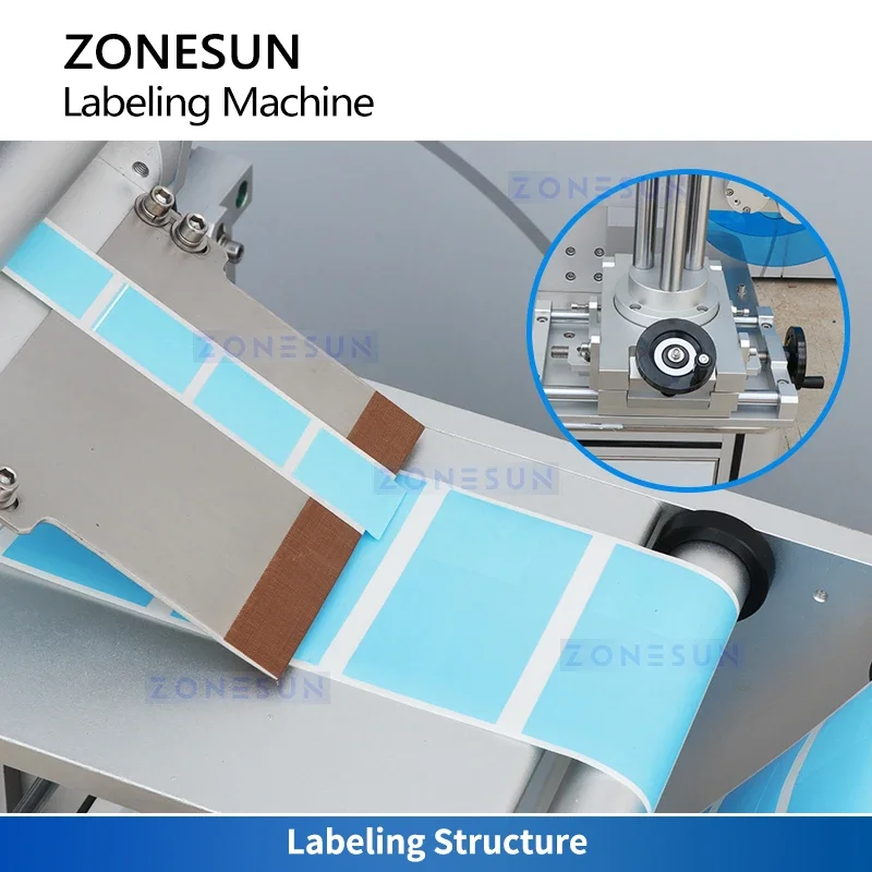 Zonesun ZS-TB890 Contatore da bobina a bobina con applicatore di etichette Riavvolgitore automatico di etichette Riavvolgitore di etichette