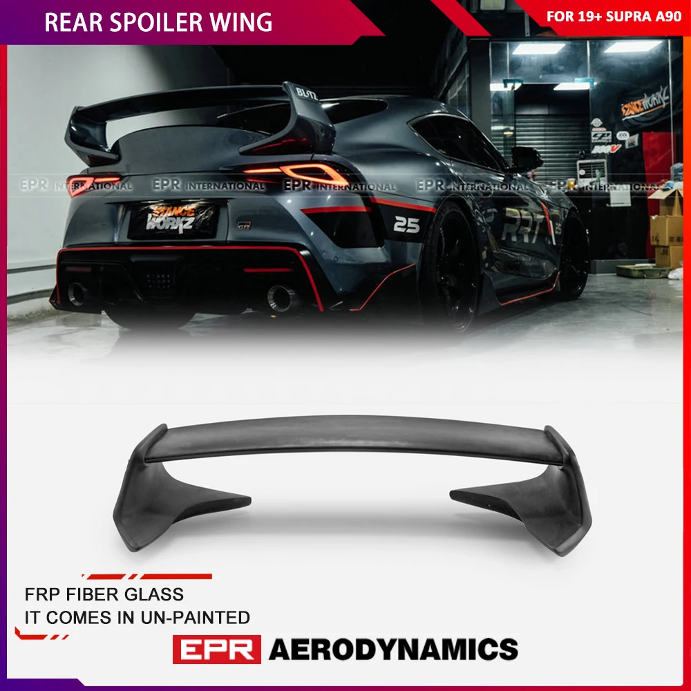 

19 Onward For Toyota MK5 A90 Supra EPA Style Rear Spoiler Car-styling Frp Glass Fiber End Cap Rear Trunk Wing Bodykit Trim