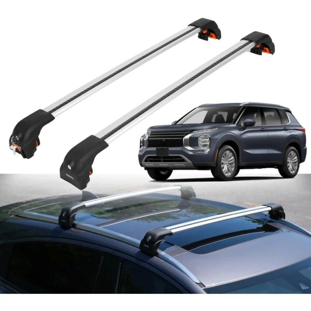 قضبان متقاطعة لرف السقف شديدة التحمل لميتسوبيشي أوتلاندر 2022-2025 (غير مناسبة لرياضة أوتلاندر) | 220 رطل ايرو ألومنيوم C #1