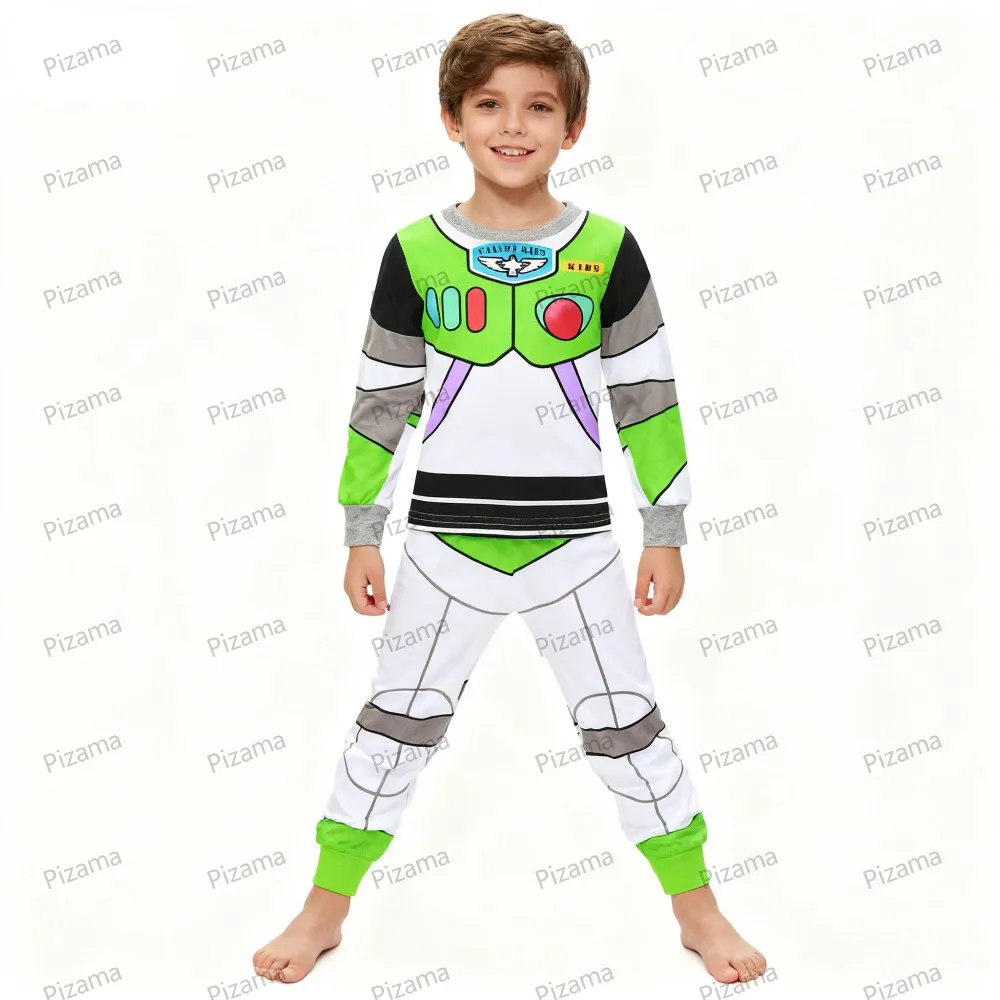 Pixar McQueen Kids Pajama Sets Boys Christmas Pajamas Halloween Pyjamas for Kid Buzz Lightyear Car Pijama Baby Homewear Pjs image 5