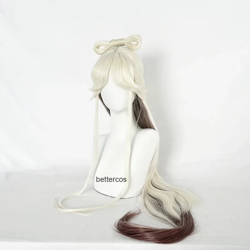 لعبة Ningguang Ning Guang مقاومة للحرارة الاصطناعية الشعر الباروكات تأثيري + غطاء شعر مستعار CB;V5;G,.89