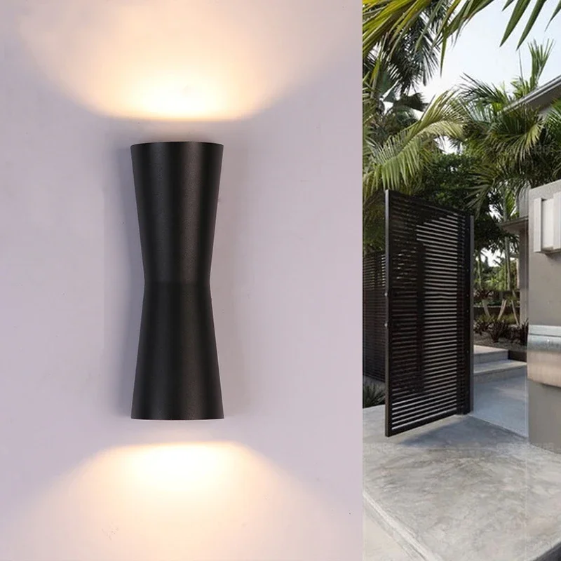 

GEFENSI Mordern 10W LED Wall Lamp Outdoor Waterproof Dual-Head Wall Lamp Sconces For Hall Bedroom Corridor Garden Porch Lights A