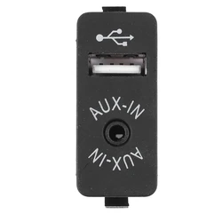 Car USB AUX In Plug Auxiliary Input Socket Adapter For BMW E81 E87 E90 F10 F12 E70 X4 X5 X6