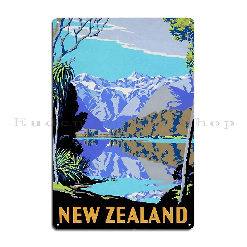 Holiday To New Zealand Metal Sign Designer Create Cinema Cinema Classic Tin Sign Poster