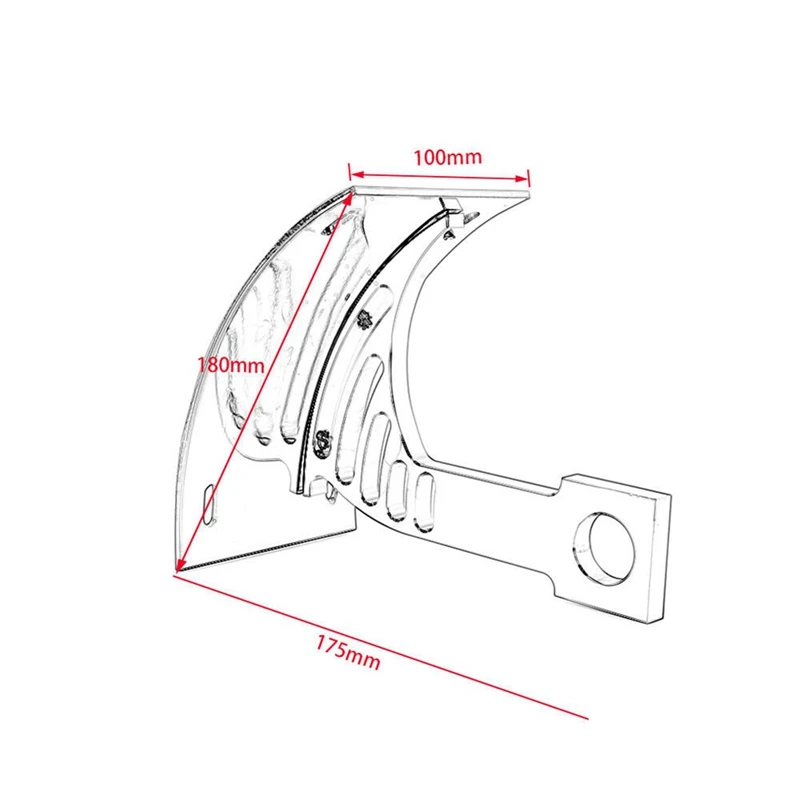 Motorcycle Curved License Plate Bracket For Kawasaki ZXR600 ZX 6R 7R 9R 12R 14R Side Mount License Plate Holder, Black