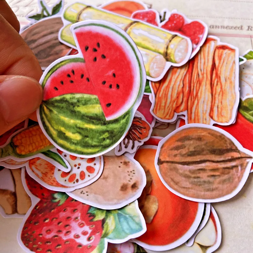 Vegetable Fruits Sticker DIY Craft Scrapbooking Album Journal Happy Planner Decorative Stickers