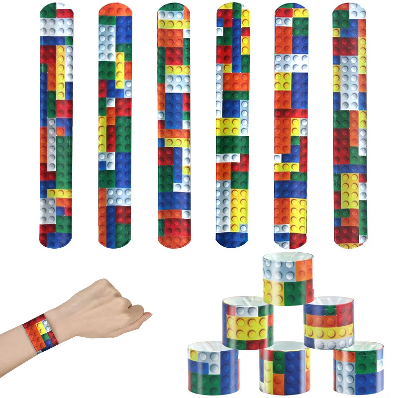 New Building Blocks Birthday Party Decoration Tableware Balloons Plate Cup Napkins Backdrop Set Kid Birthday Theme Deco Supplies