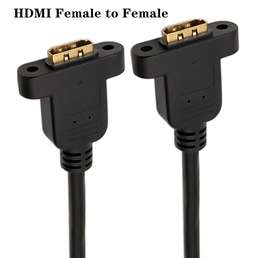 1m 30cm Złącze przedłużające z męskiego na żeńskie zgodne z Micro HDMI Złącze przedłużające z zabezpieczeniem śrubowym do montażu panelowego Kabel kamery HD AV — zdjęcie produktu 5