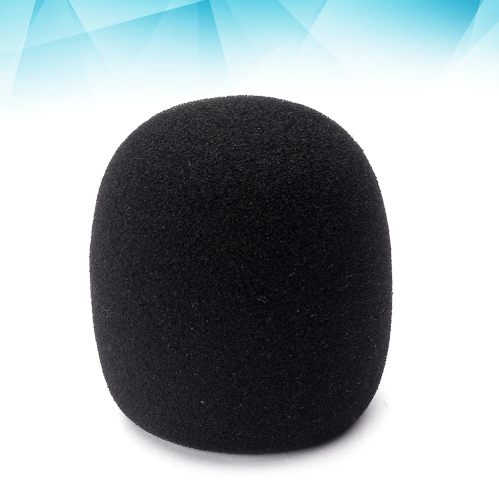 

40Mm Windscreen Protective For Handheld Stage Mics Mic Filter Cover Sponge Black Professional Studio Thicken