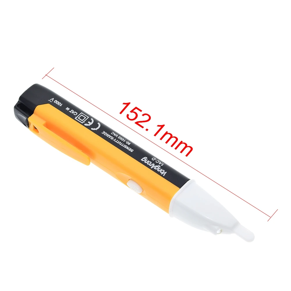 TZT 90-1000V Electric Socket Wall AC Power Outlet Voltage Alert Detector Sensor LED Tester LED Indicator Light Voltage Alert Pen