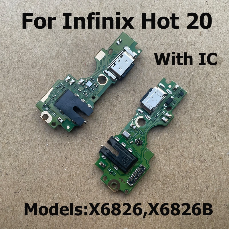 USB Charging Board For Infinix Hot 20i USB Charger Port Plug Connector Flex Cable For Hot 20 20S Play