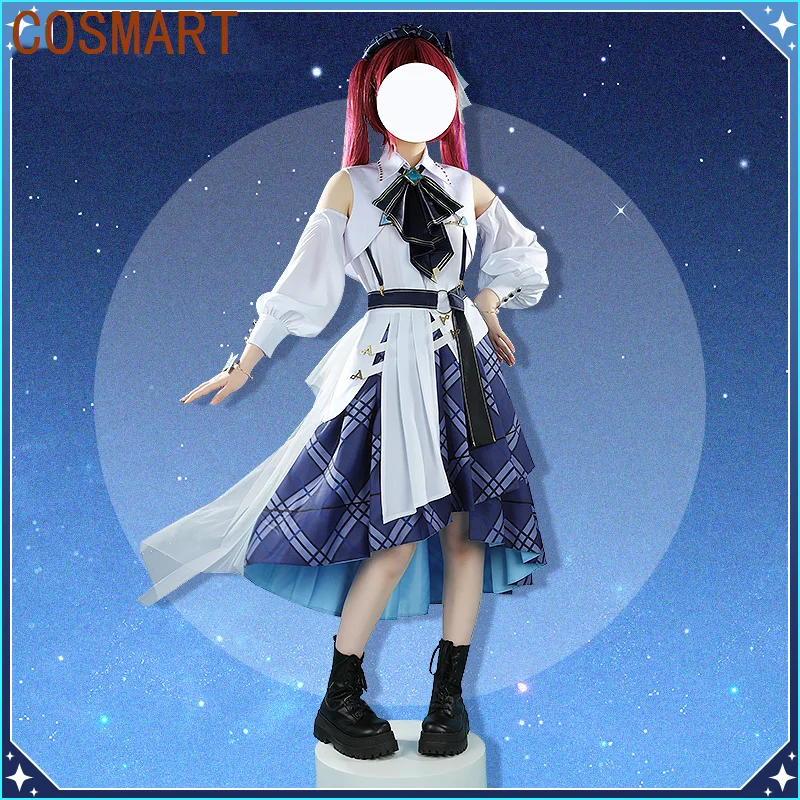 COSMART Vtuber Hololive Blue Journey All Members Houshou Marine/Hakui Koyori/Shiranui Flare Game Suit Cosplay Costume Halloween