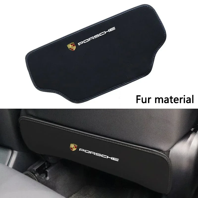 Capa protetora traseira de carro de alta qualidade, tapetes traseiros de assento, almofada anti-chute para porsche cayenne panamera macan 911 718 cayman 918