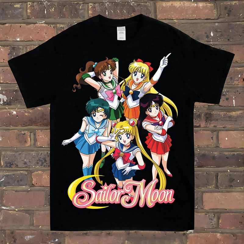 

Sailor Moon Cosplay Anime Manga T Shirt Summer Cotton Men Women Tee Streetwear Casual Trend Oversize Loose Short Sleeve Hip Hop