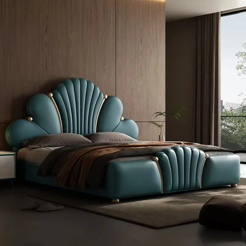 

Queen Royal European Bed Frame Wood Modern Whitr King Size Twin Bed Frame Platform Castle Sleeping Cama De Casal Home Furniture