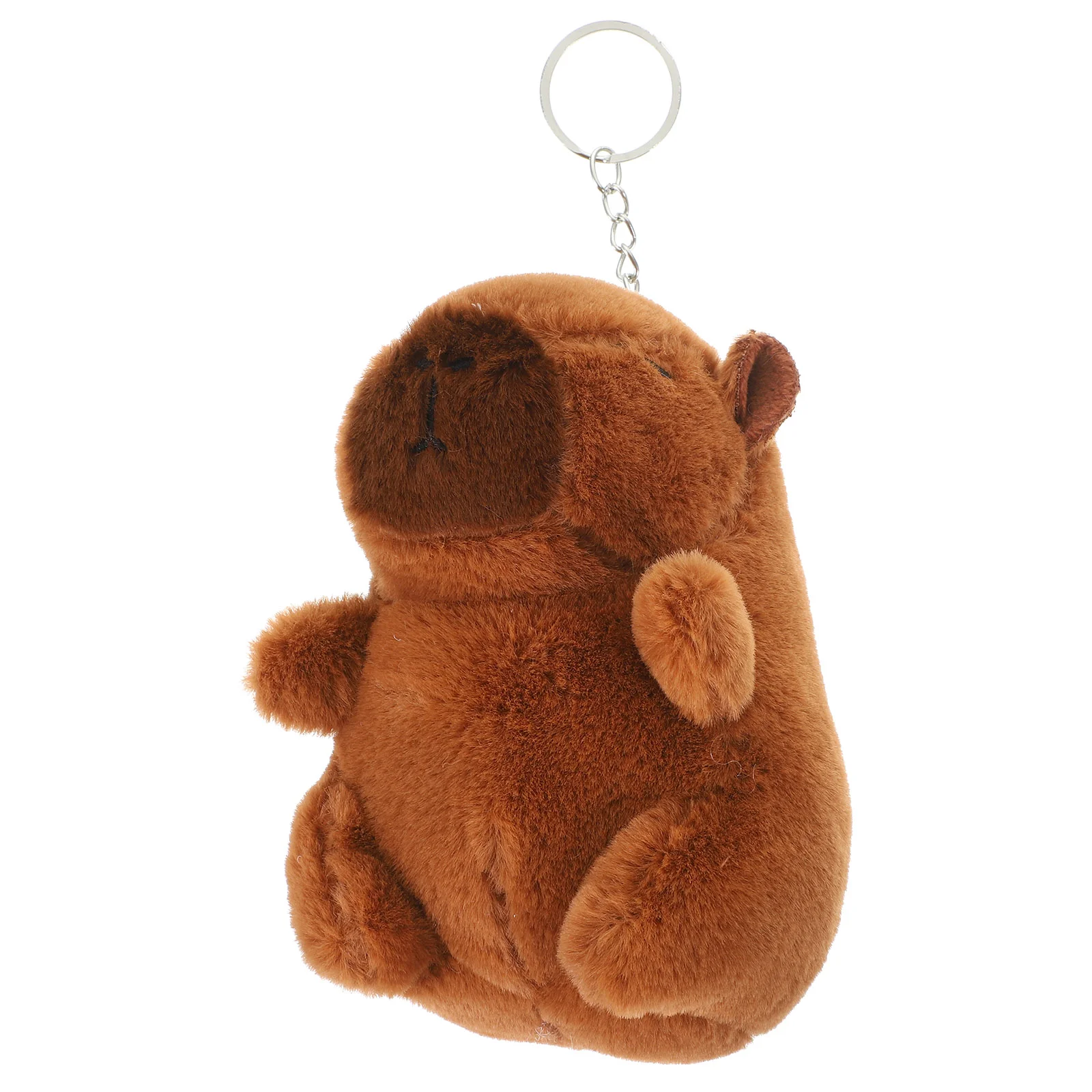 Capybara Keychain Bag Charm Plush Toy Keyring Stuffed Hanging Decor Pendant