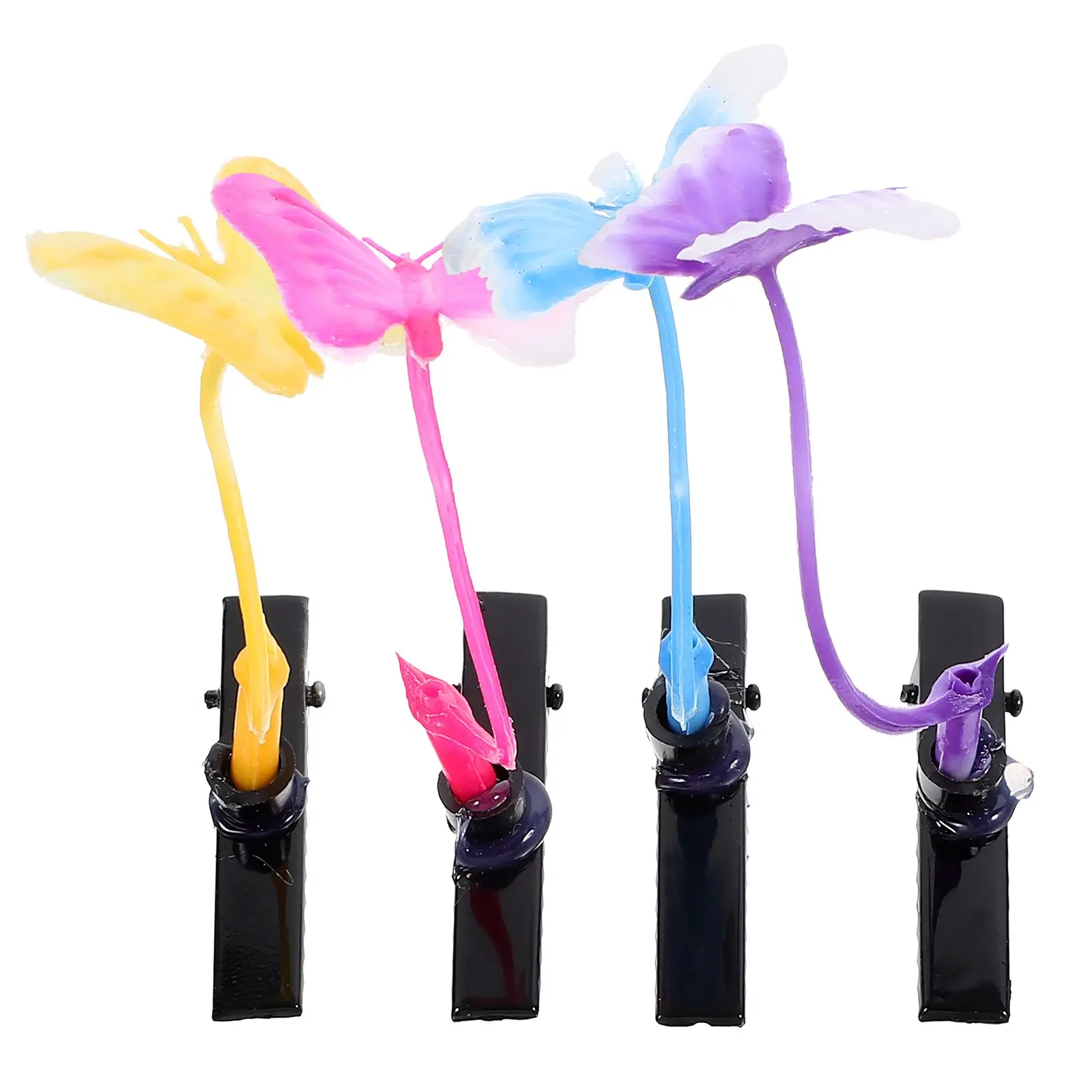 

30 Pcs Butterfly Hair Clips Pink Yellow Girls Hairpin Decoration Accessories for Thin Hair DIY Gifts