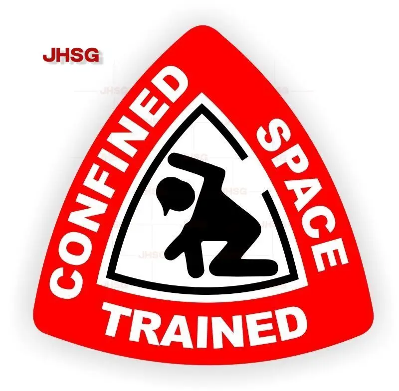 

Restricted Space Training Safety Helmet Sticker Decal-