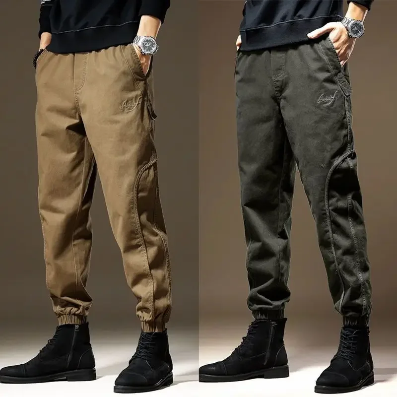 Broek Man Baggy Cargo Broek voor Mannen Hoge Kwaliteit Y2k Vintage Regular Fit Koreaanse Stijl Goedkope Lange Losse Harajuku Techwear Emo