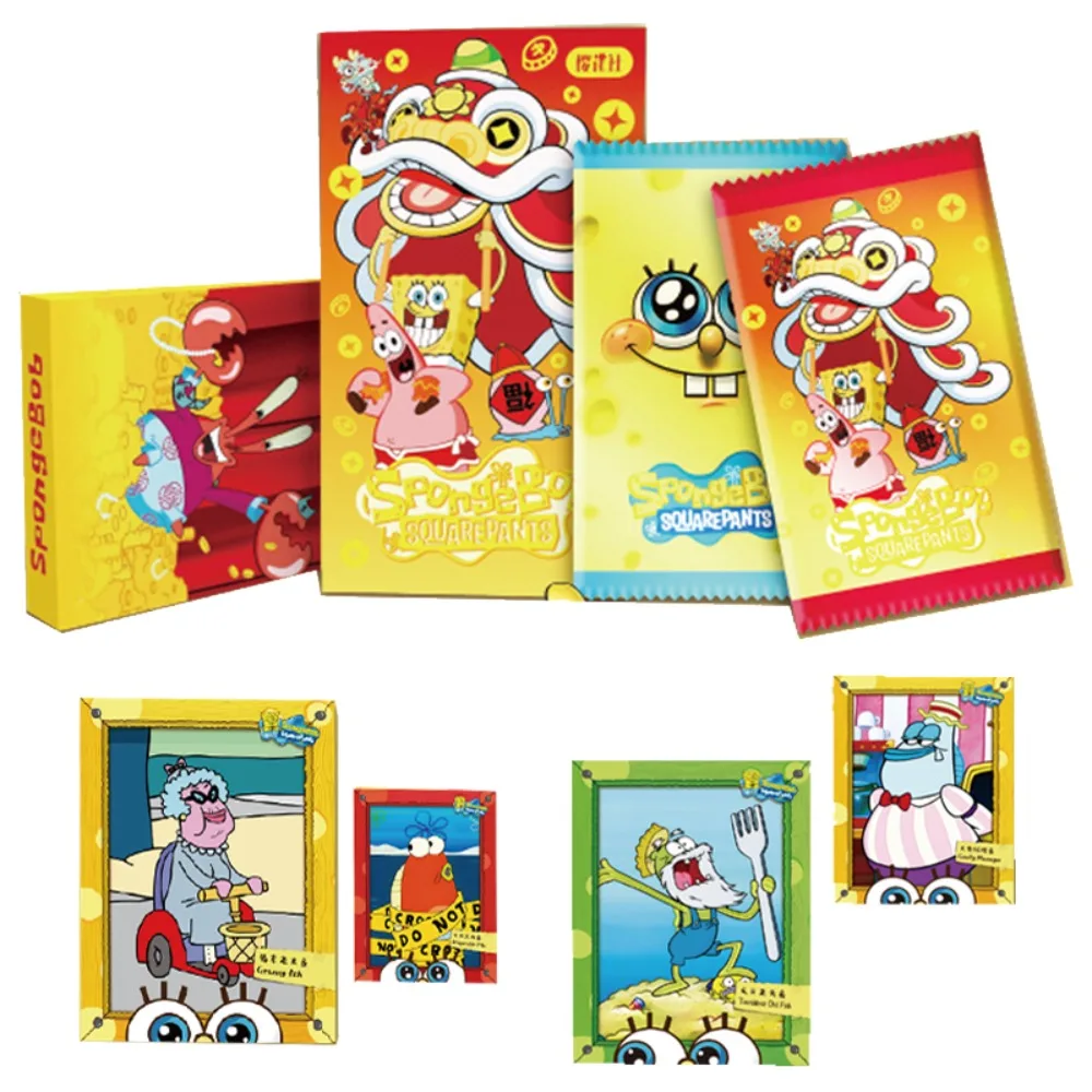 SpongeBob SquarePants Collection Card For Children Humorous Friendship Patrick Star Gary The Snail Limited Anime Card Kids Gifts