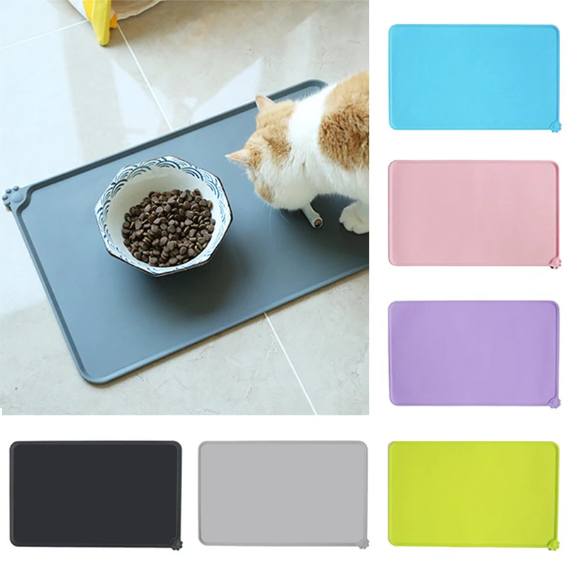 

Silicone Waterproof Pet Mat Suitable for Dogs and Cats Pet Food Mat Pet Bowl Drinking Mat Dog Feeding Mat Portable Outdoor