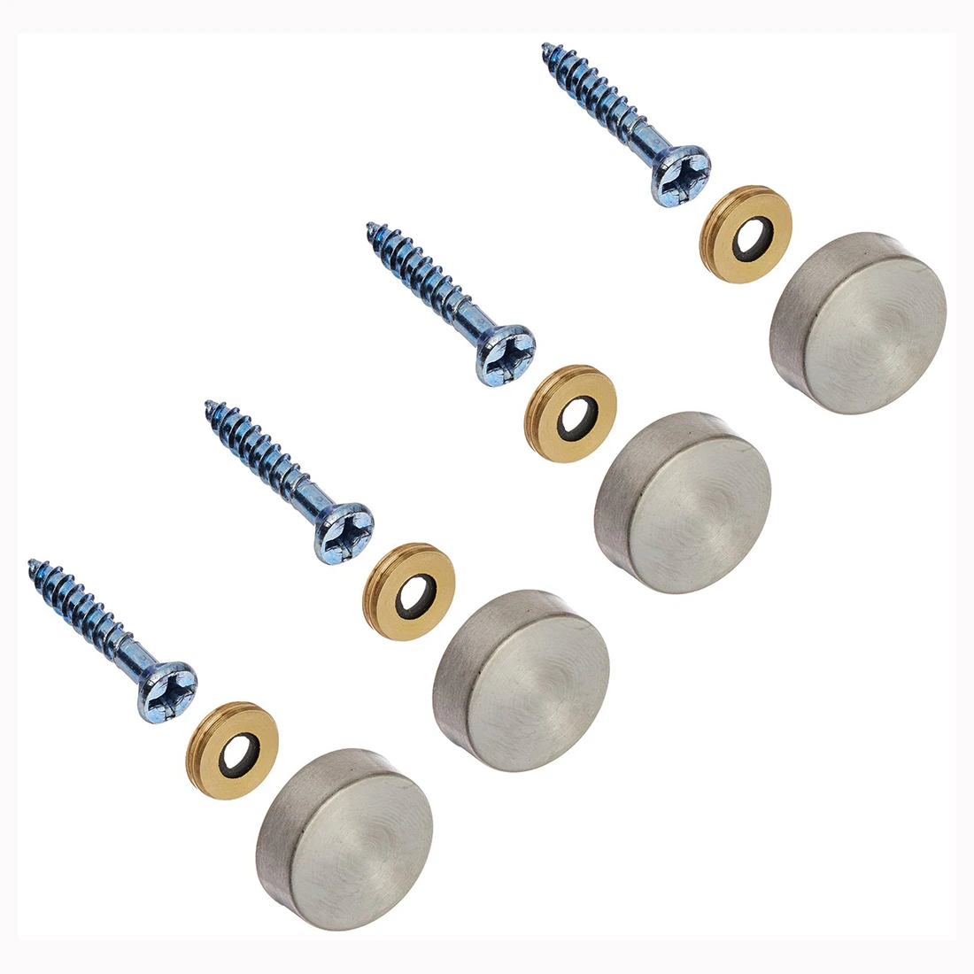 4 Pcs 16 18 20 22 25mm Stainless Steel Caps Decorative Mirror Nails Best quality