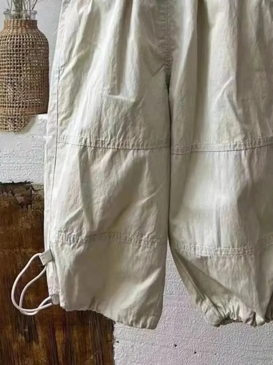 Pantaloni per bambini pantaloni sottili estivi per ragazzi nuovi pantaloni bambini moda coreana Cool bello 2024 elastico in vita semplice