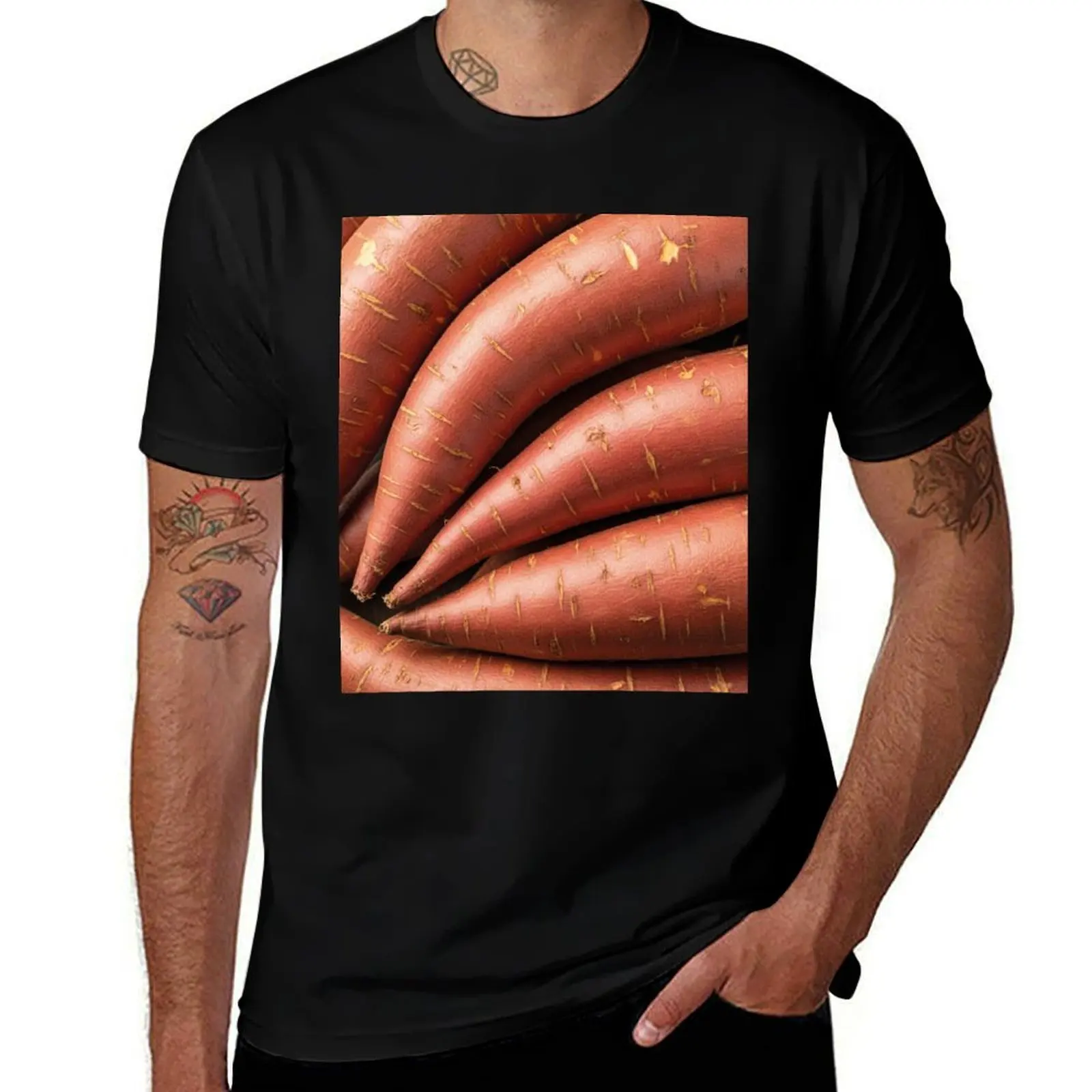 

Copy of Sweet Potatoes T-Shirt Short sleeve tee boys whites Man t-shirt anime t shirts Men's cotton t-shirt