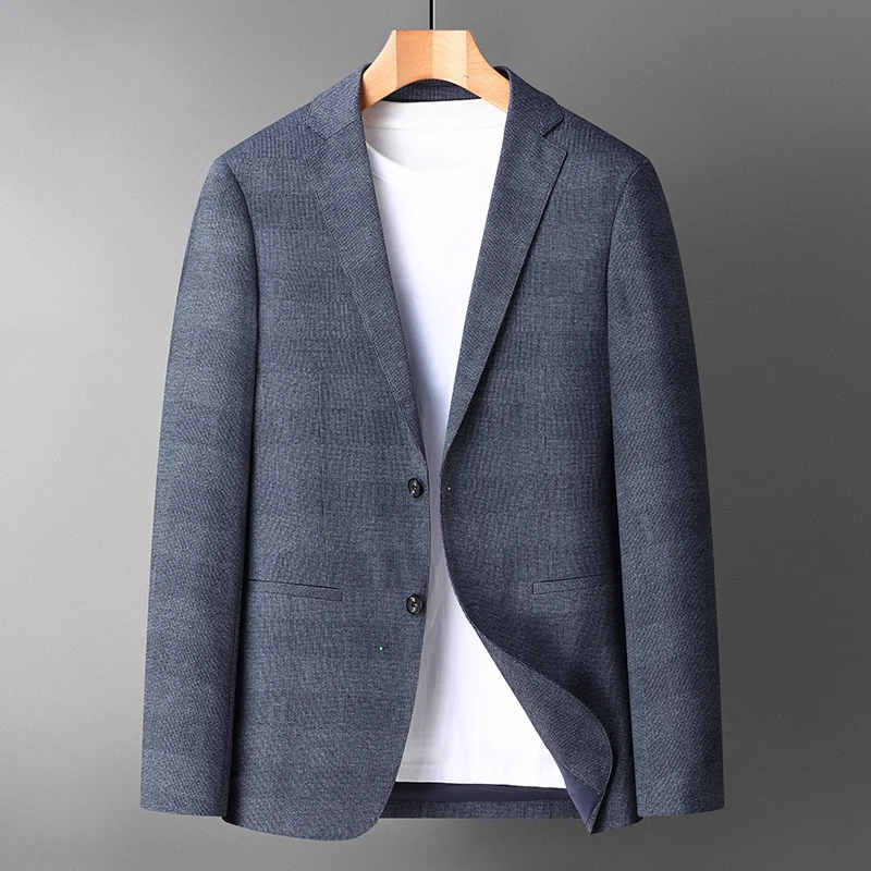 

Blazer's New Men's Fashionable Business Wedding Banquet Casual Hosting Dress Showcases A High-end Middle-aged Gentleman Blazer
