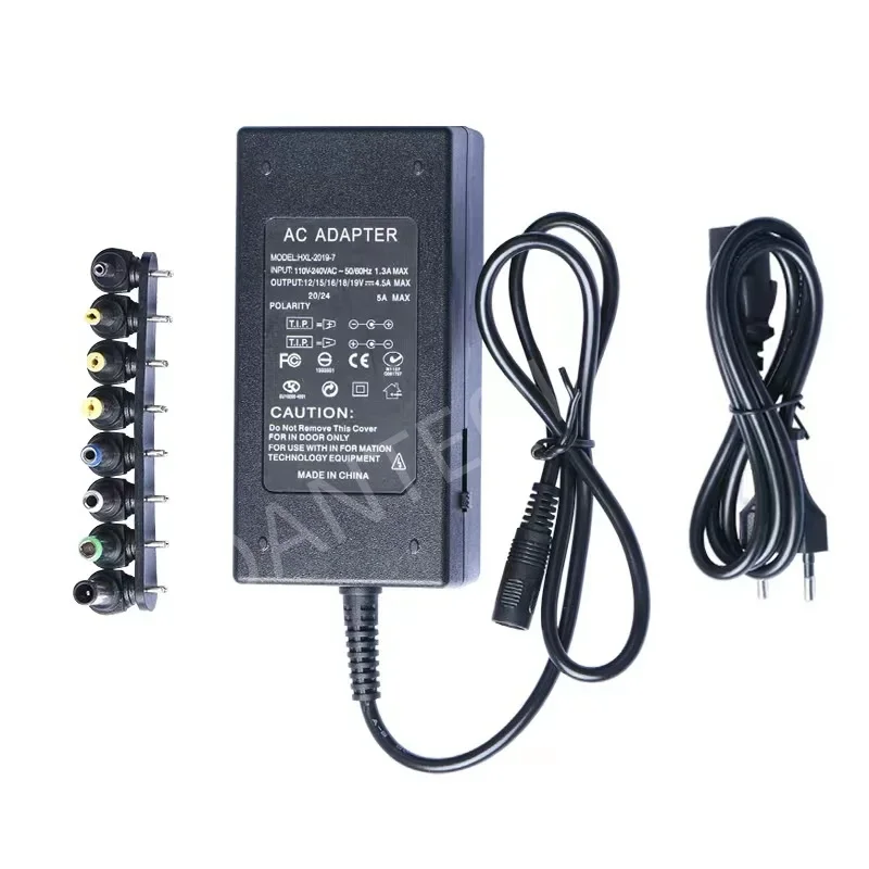 96W Universal AC Laptop Power Adapter 12V 15V 16V 18V 19V 4.5A 20V 24V Charger For Dell Toshiba Hp Asus Acer Sony Lenovo